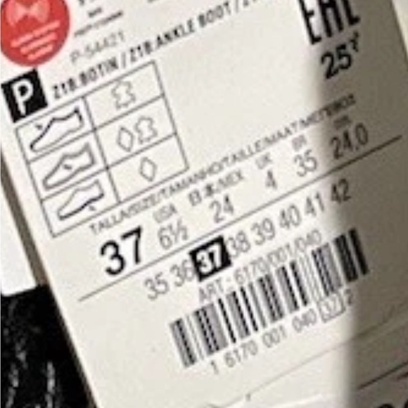 Zara black studded ankle booties - Picture 6 of 6